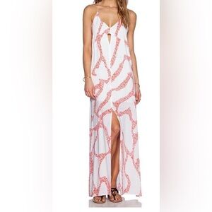 Vix Oaula Hermanny Nora Maxi Dress in Coral VIX SWIMWEAR NWT